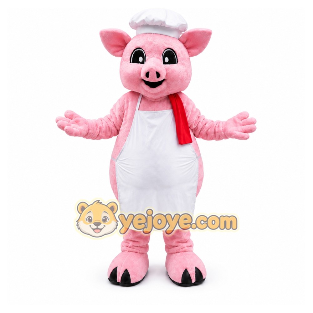 Pig Chef Mascot Costume Pig Chef Mascot Costume