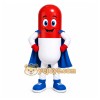 Pill Hero Mascot Costume Pill Hero Mascot Costume