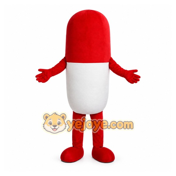 Pills Capsule Mascot Costume Cartoon