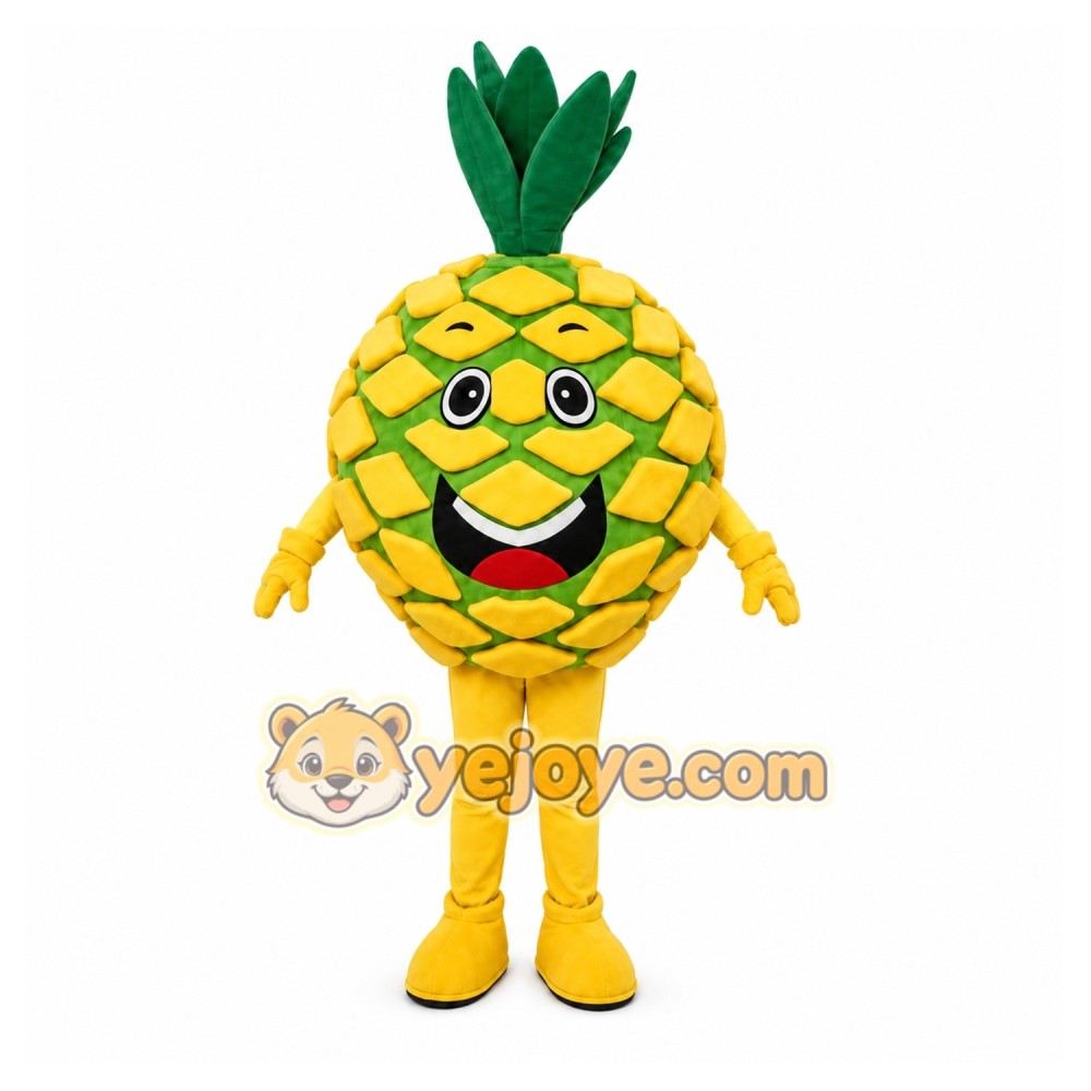 Pineapple Mascot Costume Fruit Cartoon Pineapple Mascot Costume Fruit Cartoon