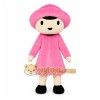Pink Girl Mascot Costume
