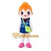 Orange-Haired Cartoon Girl Mascot Costume