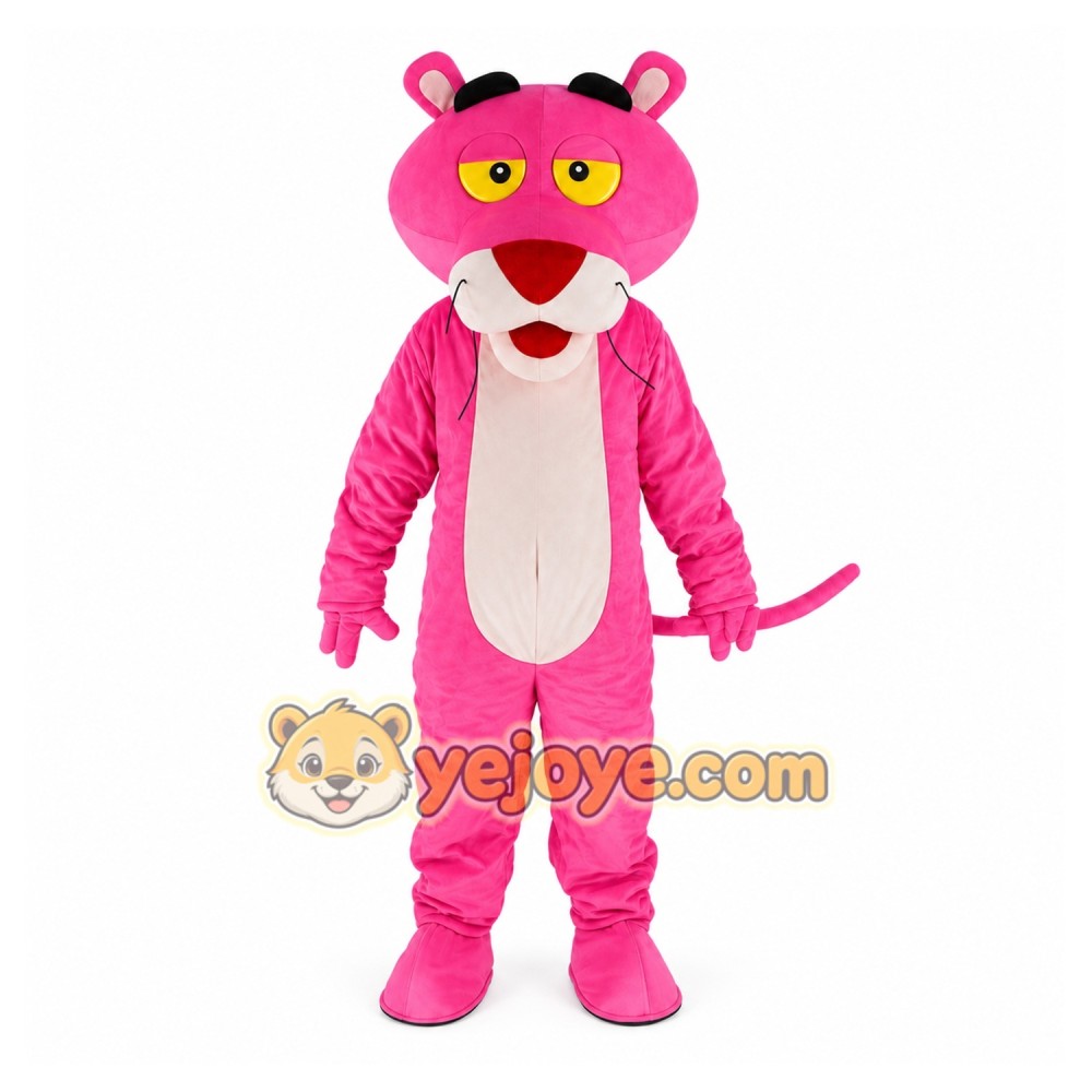 Pink Panther Cartoon Mascot Costume