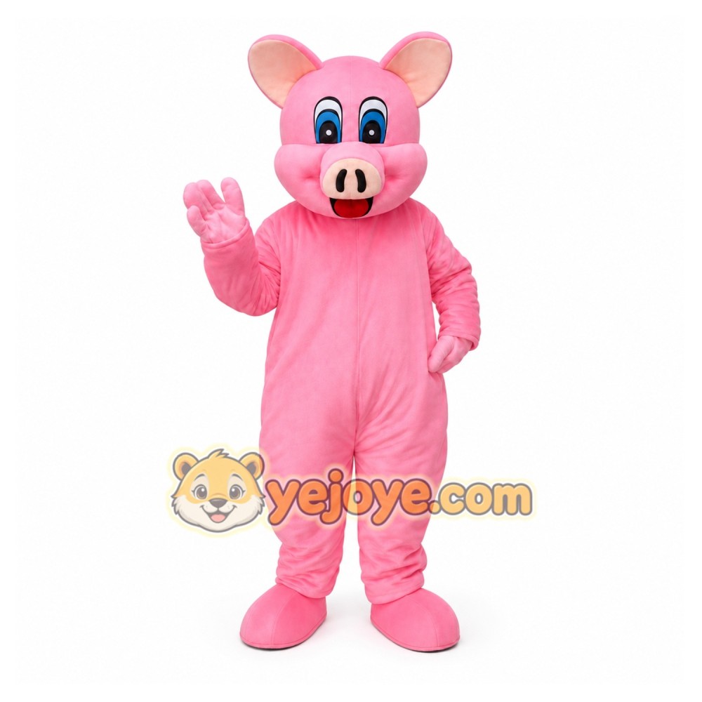 Pink Pig Cartoon Mascot Costume Pink Pig Cartoon Mascot Costume