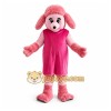 Pink Pregnant Dog Mascot Costume
