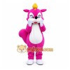 Pink Rose Squirrel Mascot Costume