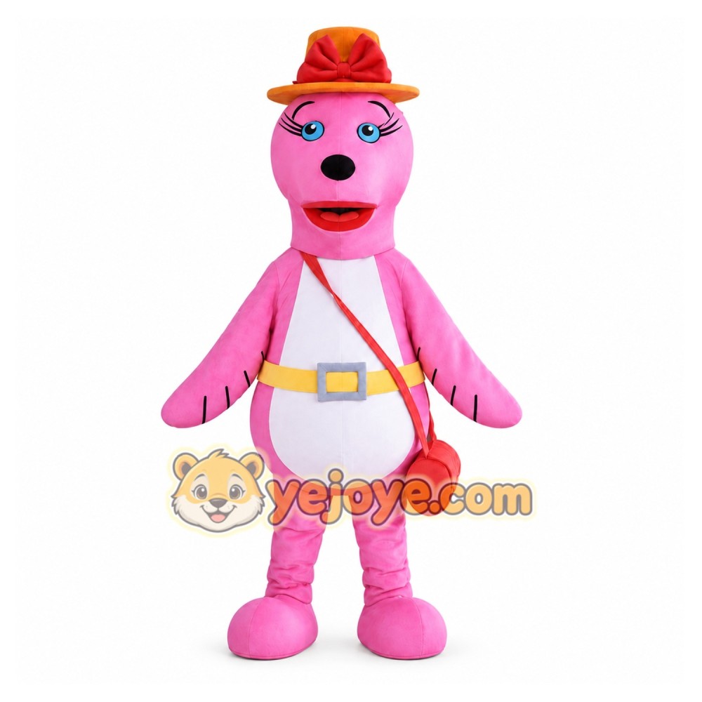 Pink Sea Lion Mascot Costume Sea Animal Mascot Pink Sea Lion Mascot Costume Sea Animal Mascot