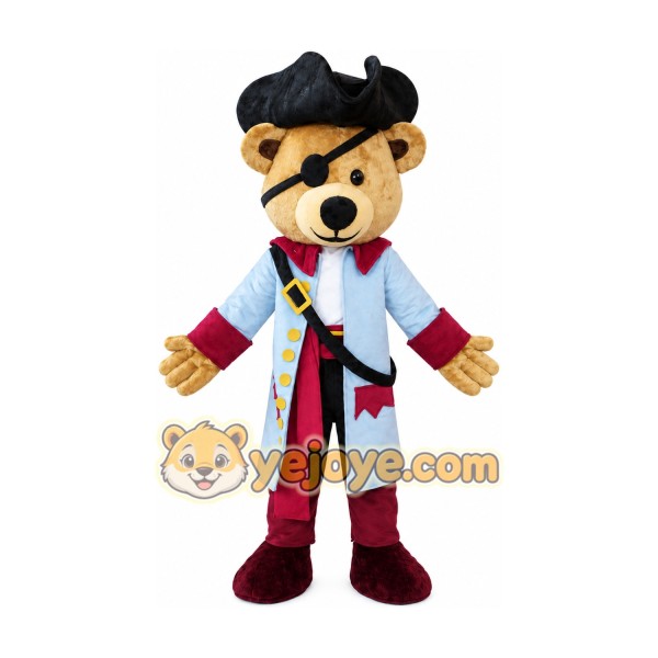 Pirate Bear Custom Mascot Costume