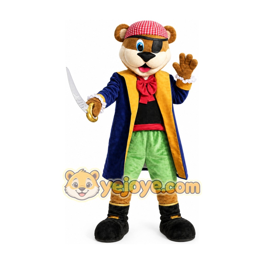 Pirate Bear Mascot Costumes Pirate Bear Mascot Costumes