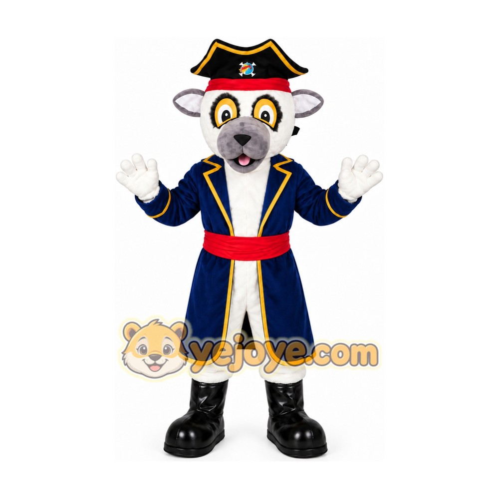Pirate Lemur Mascot Costume Pirate Lemur Mascot Costume