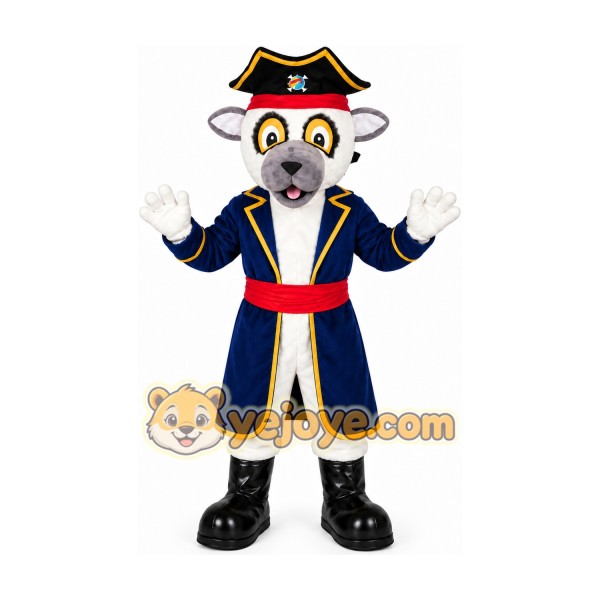Pirate Lemur Mascot Costume Pirate Lemur Mascot Costume