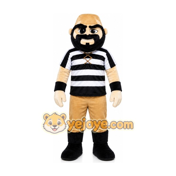 Pirate Man Mascot Costume Strong Pirate