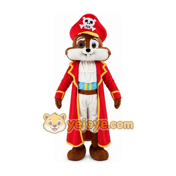 Pirate Squirrel Mascot Costume