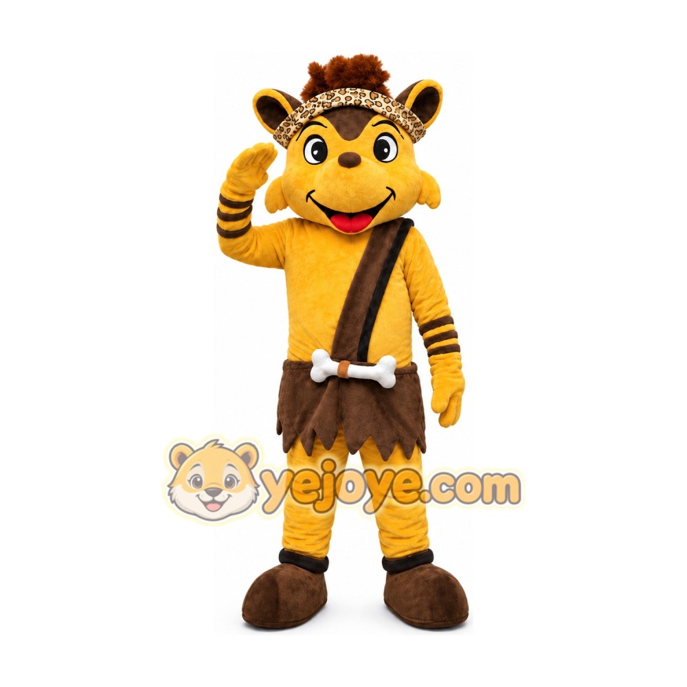 Plush Big Yellow Fox Mascot Costume Plush Big Yellow Fox Mascot Costume