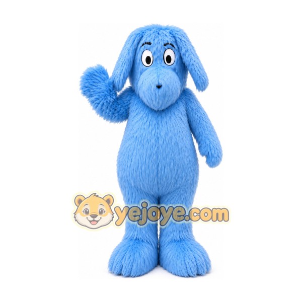 Plush Blue Dog Mascot Costume Plush Blue Dog Mascot Costume