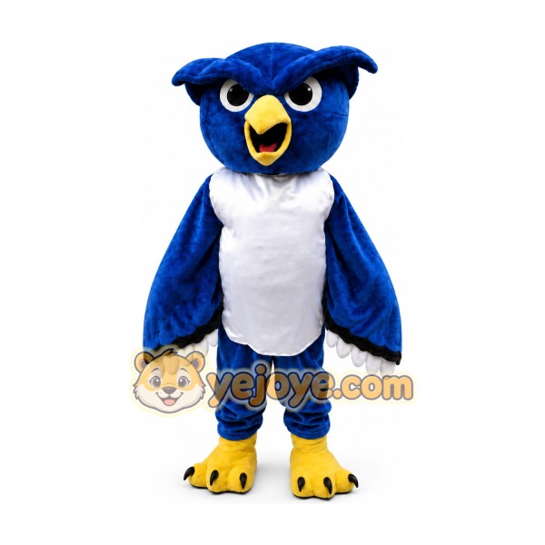 Plush Blue Owl Mascot Costume Plush Blue Owl Mascot Costume