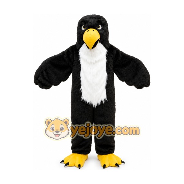 Plush Eagle Mascot Costume Blad Eagle