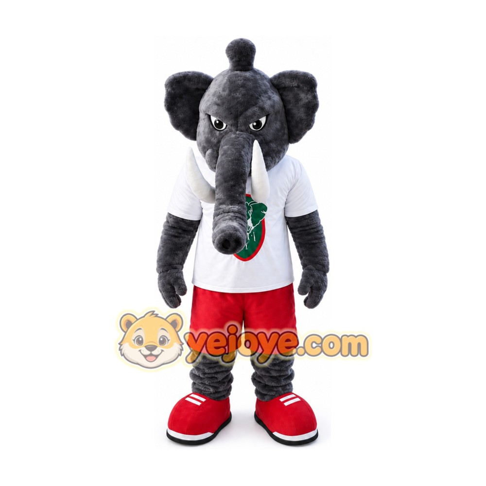 Plush Elephant Mascot Costume