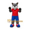Plush Grey Wolf Mascot Costume Plush Grey Wolf Mascot Costume