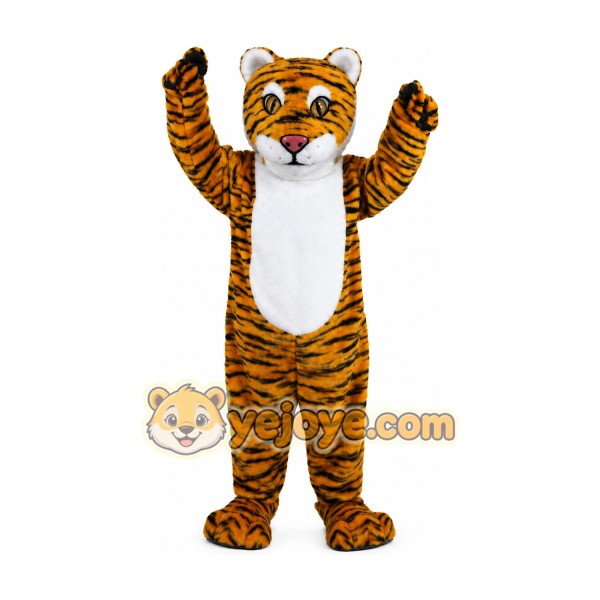 Plush Striped Tiger Mascot Costume Adult Plush Striped Tiger Mascot Costume Adult