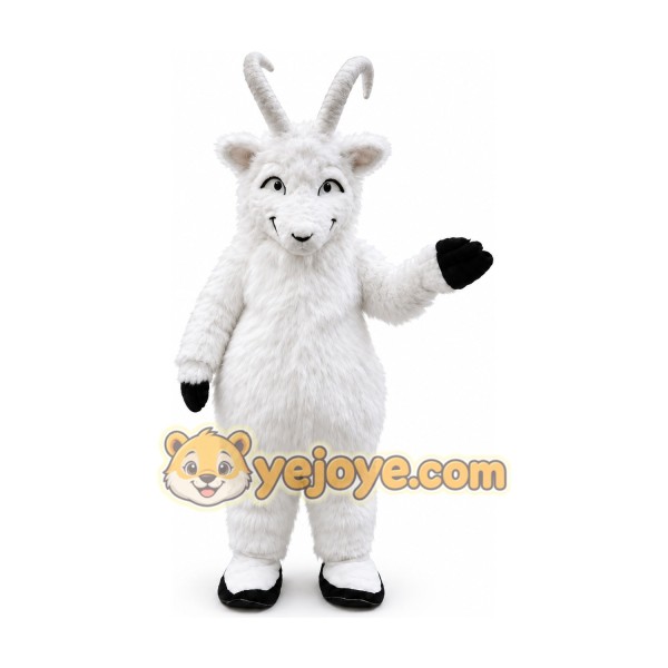 Plush White Goat Sheep Ram Mascot Costume Plush White Goat Sheep Ram Mascot Costume