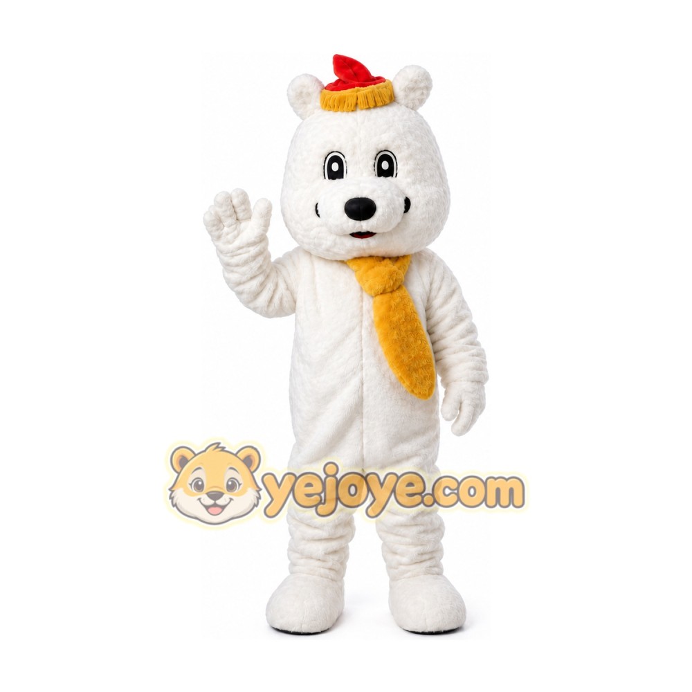 Plush White Polar Bear Mascot Costume Plush White Polar Bear Mascot Costume