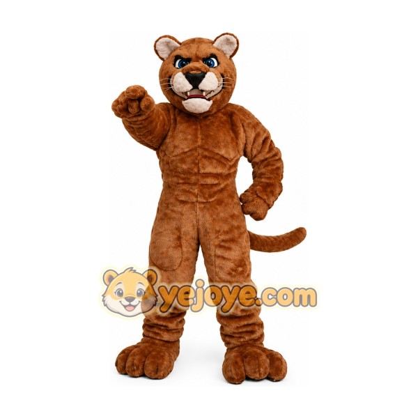 Power Cat Cougar Mascot Costume for Adult Power Cat Cougar Mascot Costume for Adult