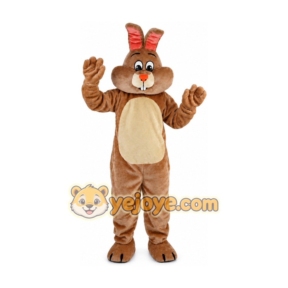 Beige Rabbit Mascot Costume for Adult Beige Rabbit Mascot Costume for Adult