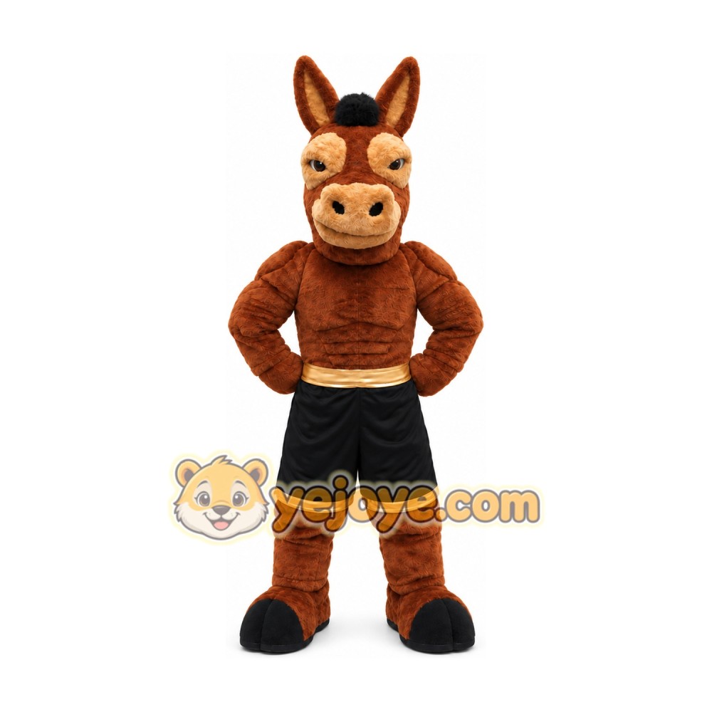 Power Mule Mascot Costume for Adults