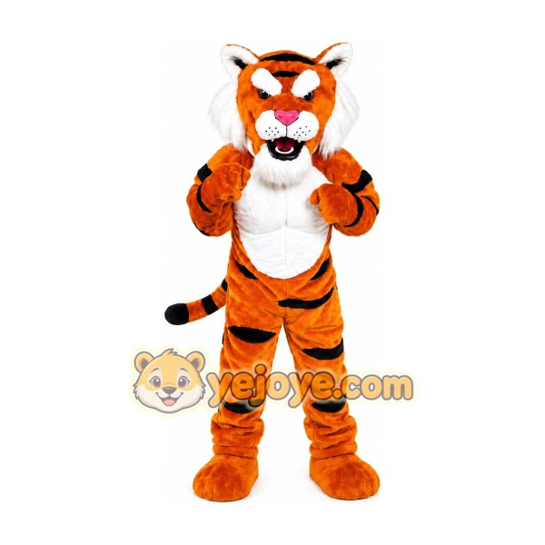 Power Tiger Mascot Costume Power Tiger Mascot Costume