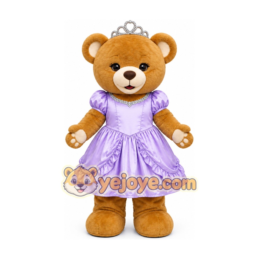 Princess Teddy Bear Mascot Costume Princess Teddy Bear Mascot Costume