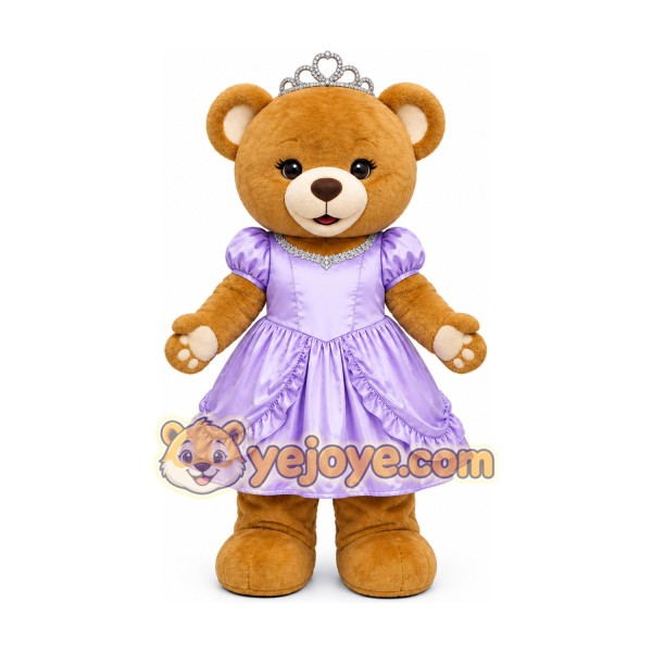 Princess Teddy Bear Mascot Costume