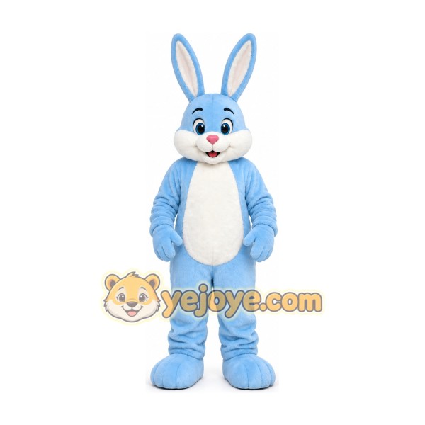 Professional Adult Rabbit Bunny Light Blue Mascot Costume Professional Adult Rabbit Bunny Light Blue Mascot Costume