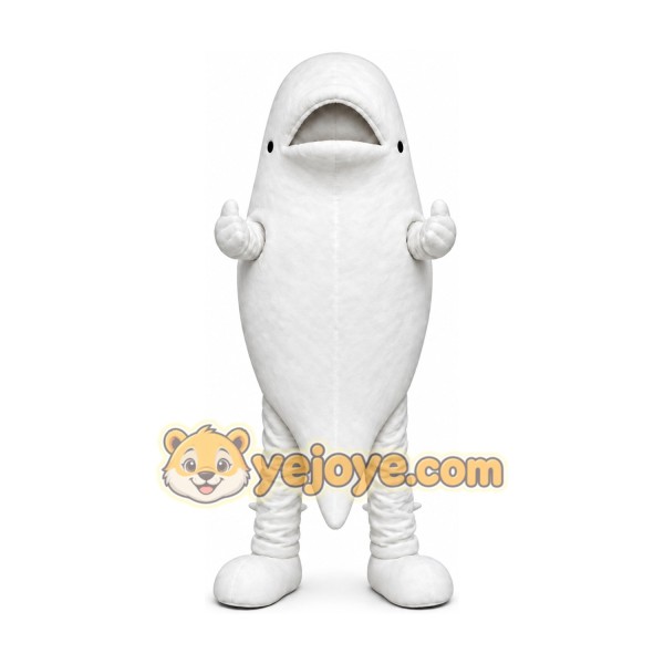 Beluga whale Sea Animal Mascot Costume Beluga whale Sea Animal Mascot Costume