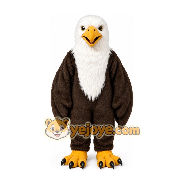 Professional Animal Long Fur Eagle Mascot Costume