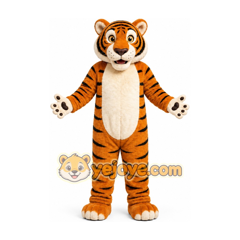 Orange Tiger Mascot Costume Orange Tiger Mascot Costume
