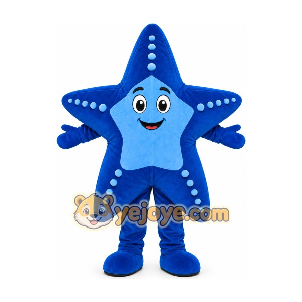 Professional Blue Sea Star Starfish Mascot Costume