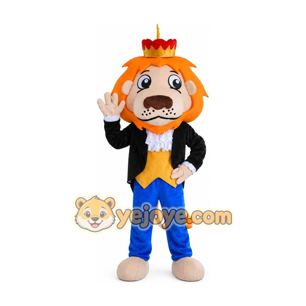 Professional Crown Lion Mascot Costume Professional Crown Lion Mascot Costume