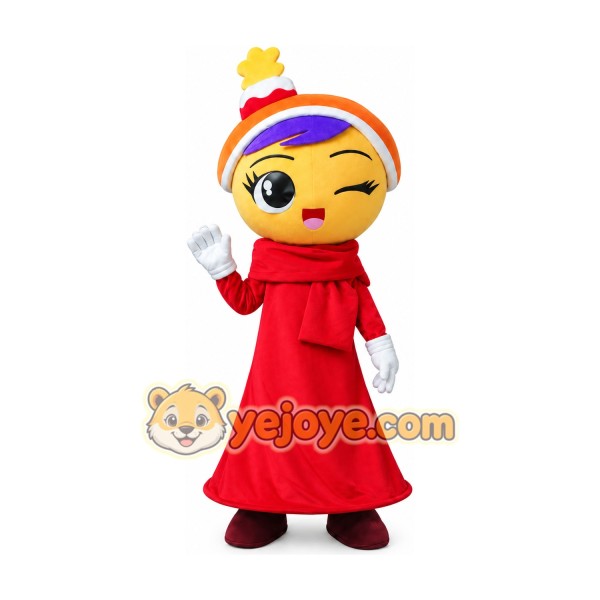Professional Girl Mascot Costume Adult