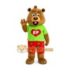 Professional Green Coat Bear Mascot Costume Professional Green Coat Bear Mascot Costume