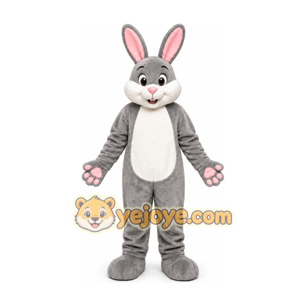 Professional Grey Rabbit Mascot Costume Professional Grey Rabbit Mascot Costume