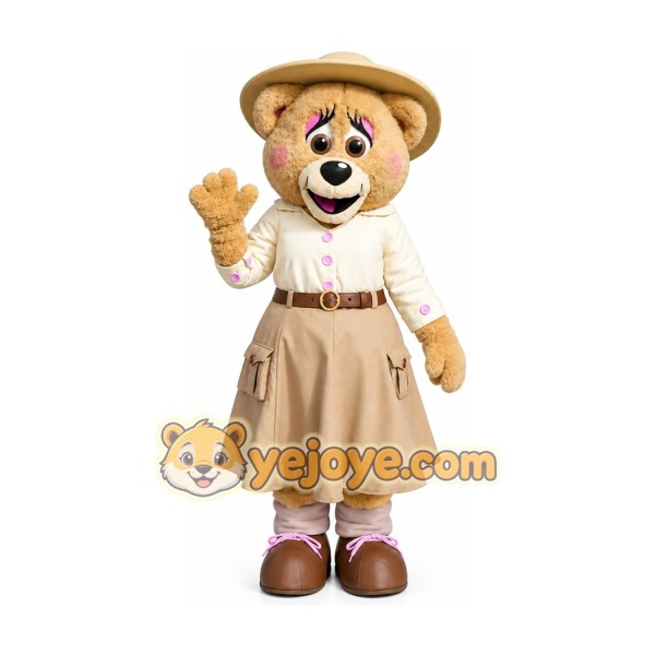 Bessie Bear Crealy Park In Devon Mascot Costume