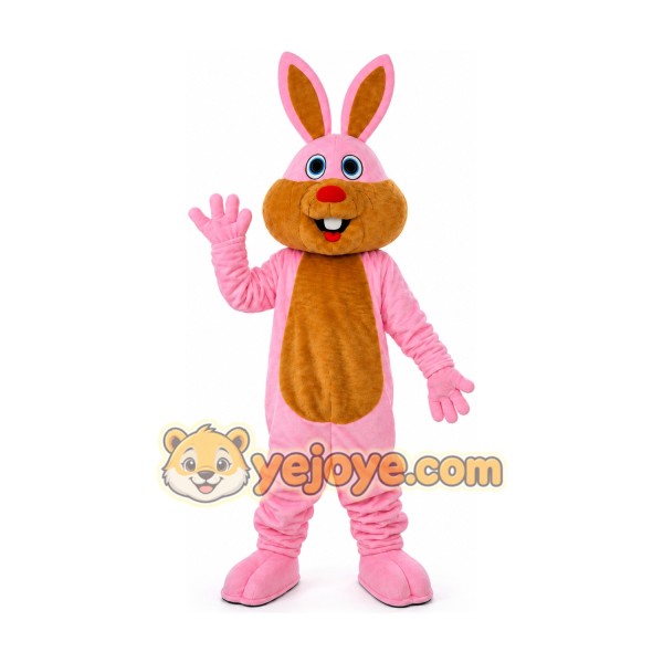 Professional Pink Bunny Rabbit Mascot Costume Professional Pink Bunny Rabbit Mascot Costume