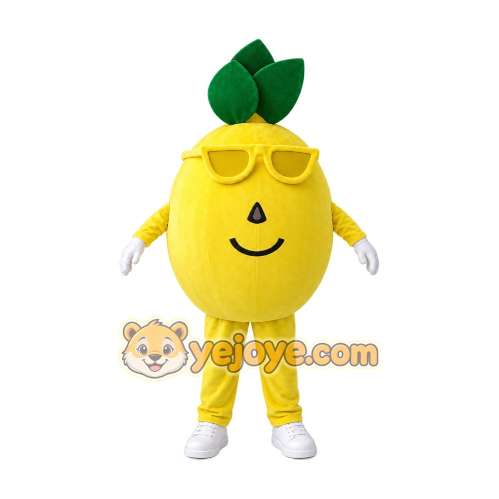 Yellow Lemon Mascot Costume