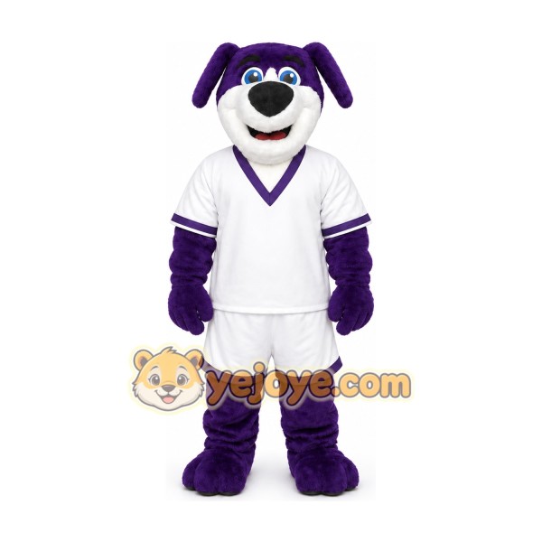 Purple Dog Mascot Costume Custom Cartoon Characte Purple Dog Mascot Costume Custom Cartoon Characte