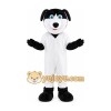 Black and White Dog Mascot Costume