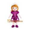 Princess in Purple Dress Mascot Costume Princess in Purple Dress Mascot Costume