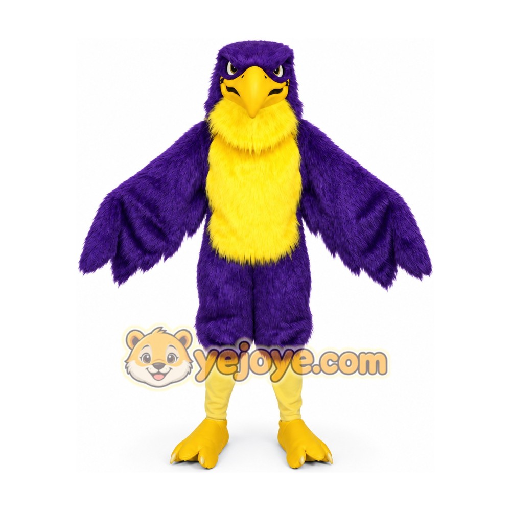 Purple Eye Eagle Mascot Hawk Falcon Mascot Costume Purple Eye Eagle Mascot Hawk Falcon Mascot Costume