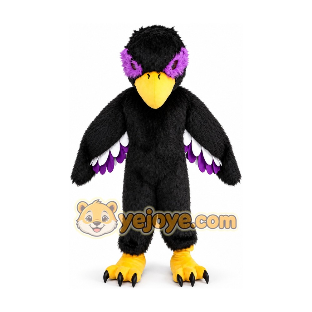 Purple Falcon Mascot Costume Eagle Hawk Bird Costumes Purple Falcon Mascot Costume Eagle Hawk Bird Costumes