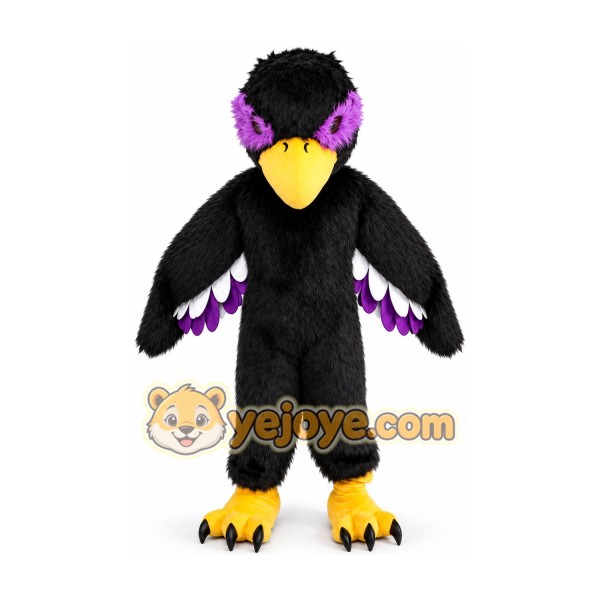 Purple Falcon Mascot Costume Eagle Hawk Bird Costumes
